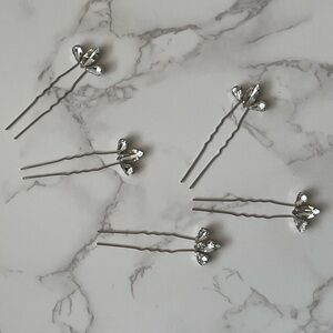 Rhinestone Hairpins (set of 5) - bridal, prom, special occasion accessories